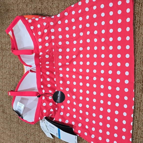 NWT- Coco Reef Ombre Coral Tankini Top - Picture 5 of 5